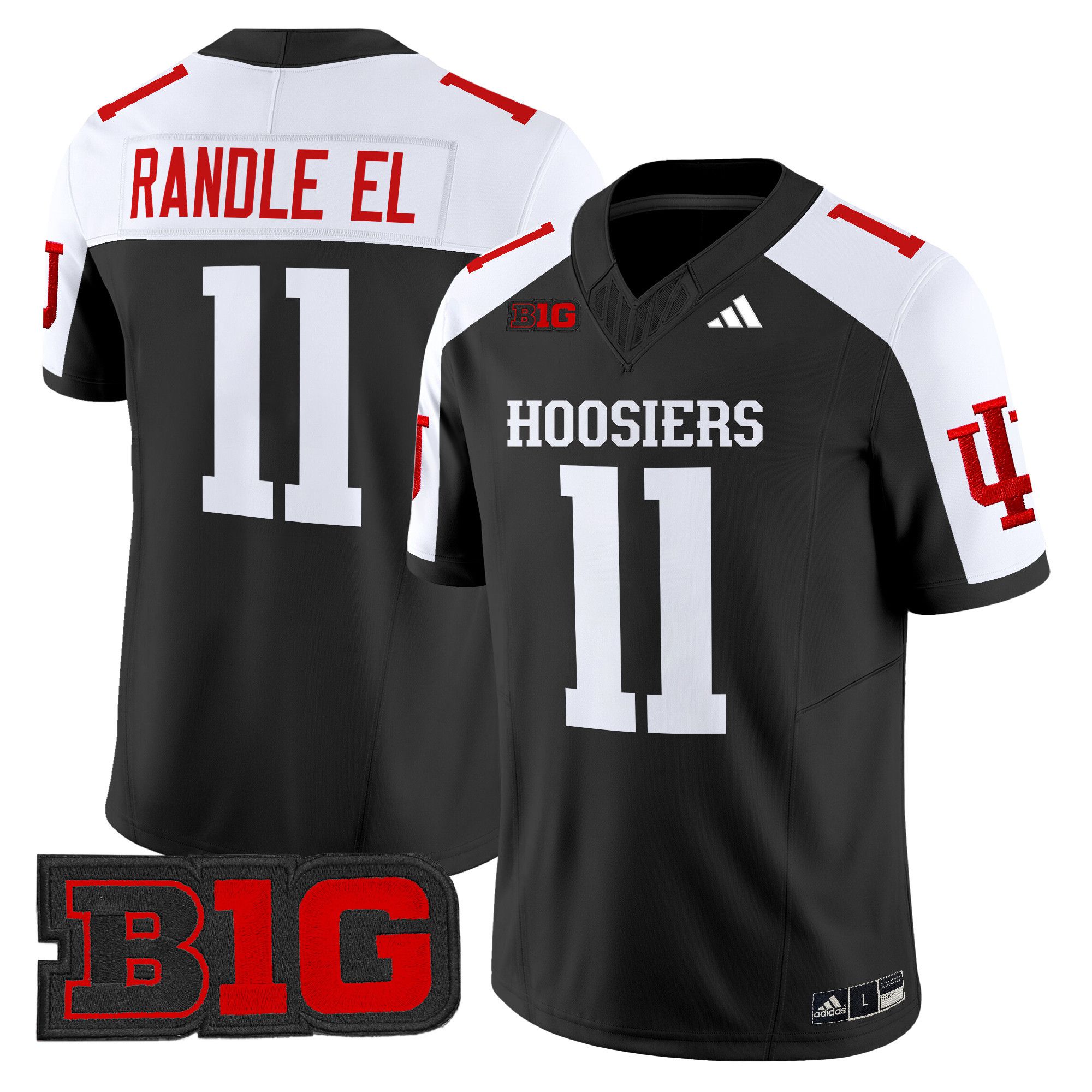 Men Indiana Hoosiers 11 Randle el Black 2024 Vapor Limited NCAA Jersey